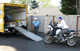Loading Truck for Motorcycle Transport